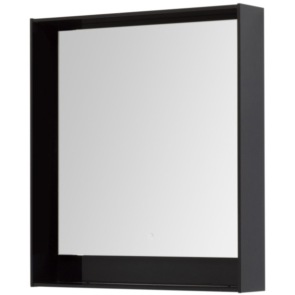 Зеркало с подсветкой Aquanet Милан 58x83 черный глянец (00306383) Зеркало с подсветкой Aquanet Милан 58x83 черный глянец (00306383)