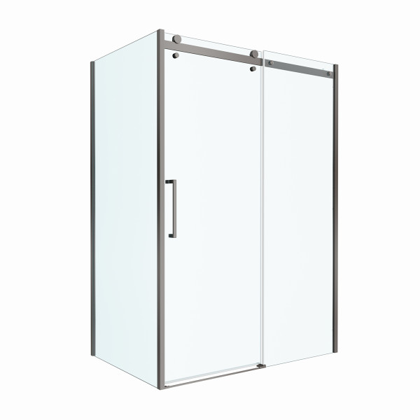 Душевой уголок BelBagno Marino 150x100x195 стекло прозрачное, профиль оружейная сталь матовая (MARINO-2-AH-1-150/100-C-GM) Душевой уголок BelBagno Marino 150x100x195 стекло прозрачное, профиль оружейная сталь матовая (MARINO-2-AH-1-150/100-C-GM)