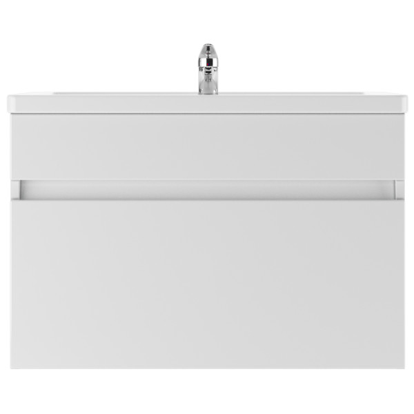 Тумба подвесная под умывальник Maria 80 Классик с одним ящиком В1 Айсберг Домино (DA3011T)