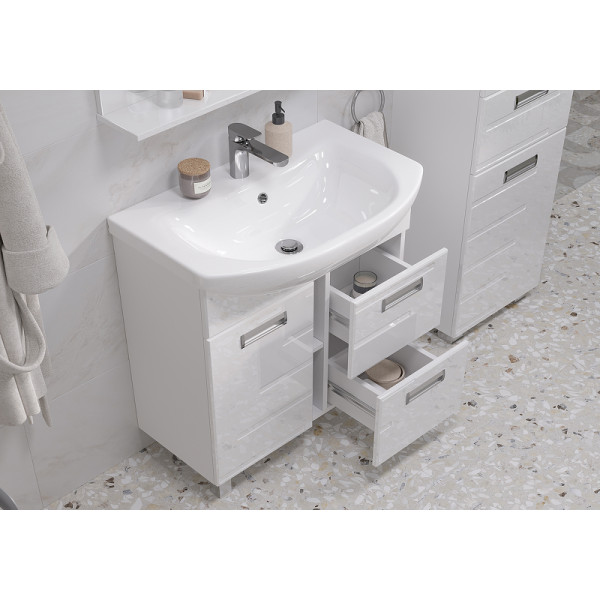 Тумба напольная Volna Joli 660x800 белая (tnJOLI70.1D.2Y-01) Тумба напольная Volna Joli 660x800 белая (tnJOLI70.1D.2Y-01)