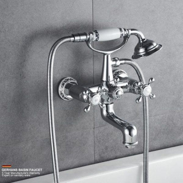 Смеситель для ванны и душа Gerhans хром (K13001)