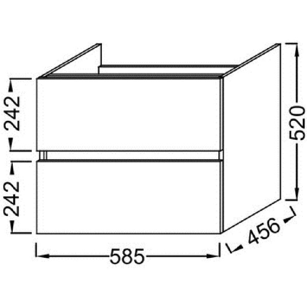 Тумба подвесная Jacob Delafon Tolbiac 58,5 дуб давос натуральный (EB2381-E75) Тумба подвесная Jacob Delafon Tolbiac 58,5 дуб давос натуральный (EB2381-E75)