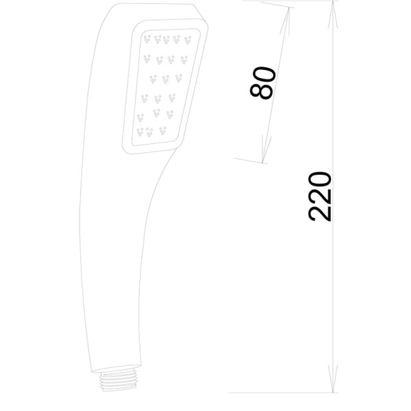 Душевая лейка Melodia 1 функция 60х80х50 хром (MKP26116) Душевая лейка Melodia 1 функция 60х80х50 хром (MKP26116)