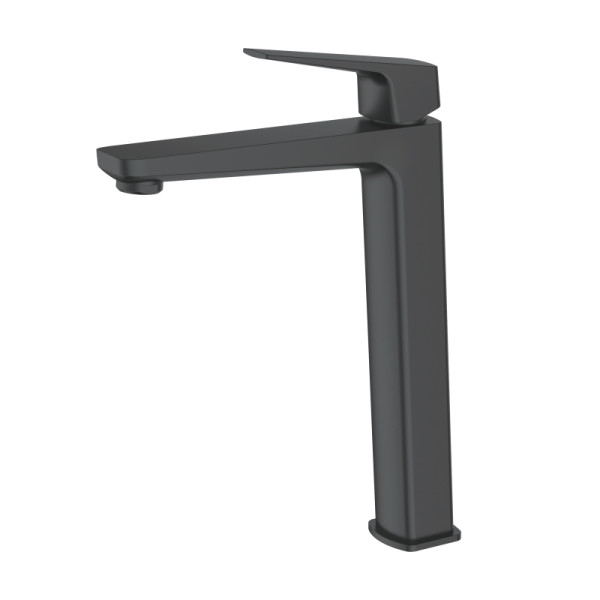 Смеситель для раковины Ledeme картридж д.26мм высокий, черный (L1181B)