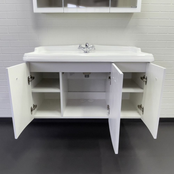 Тумба подвесная Comforty Павия 1015x600x490 белый глянцевый с раковиной (00-00001524) Тумба подвесная Comforty Павия 1015x600x490 белый глянцевый с раковиной (00-00001524)