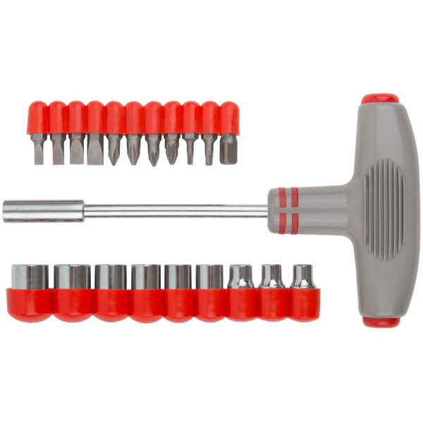 Отвертка FIT Т-обр. +20 насадок (56235)