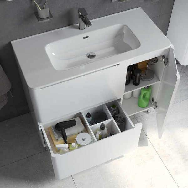 Тумба напольная Iddis Edifice 100 белая (EDI10WFi95)