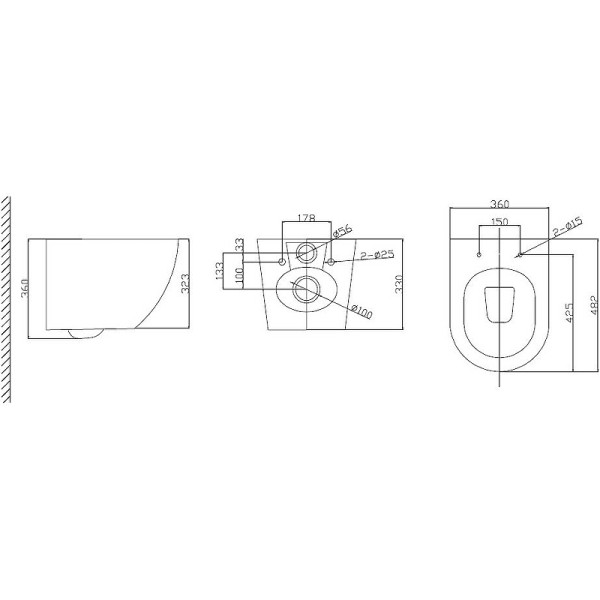 Чаша подвесного унитаза с сиденьем BelBagno Uno (BB3105CHR/SC) Чаша подвесного унитаза с сиденьем BelBagno Uno (BB3105CHR/SC)
