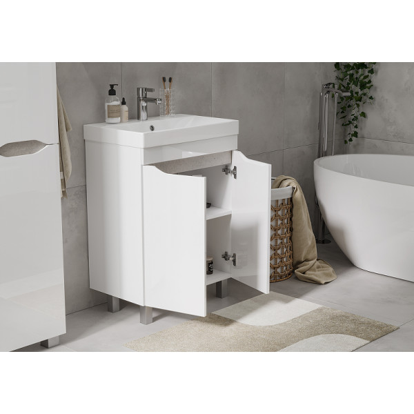 Тумба напольная Volna Lake 695x800 белая (tnLAKE70.2D-01) Тумба напольная Volna Lake 695x800 белая (tnLAKE70.2D-01)