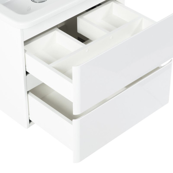 Тумба подвесная BelBagno Albano-CER 60 см Bianco Lucido (Albano-CER-600-2C-SO-BL)