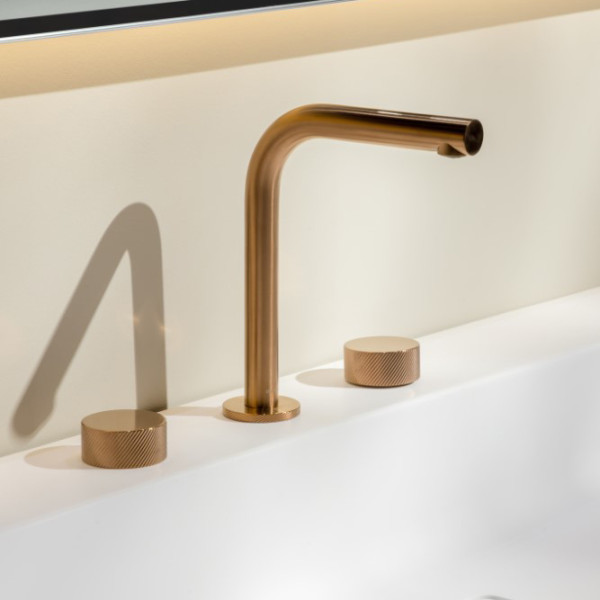 Смеситель для раковины на 3 отв.Boheme Stick CB (брашированная медь) (152-CB.4) Смеситель для раковины на 3 отв.Boheme Stick CB (брашированная медь) (152-CB.4)