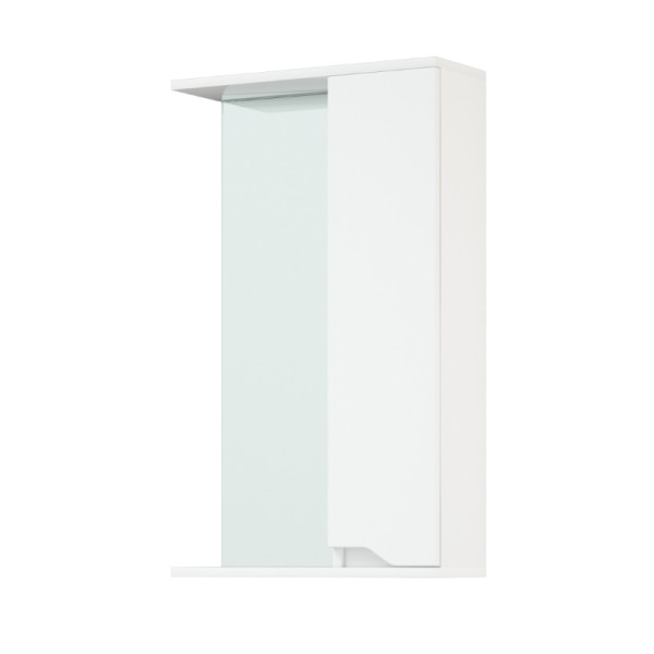 Шкаф зеркальный Melodia Лотос 50 белый (MFR80032WT)