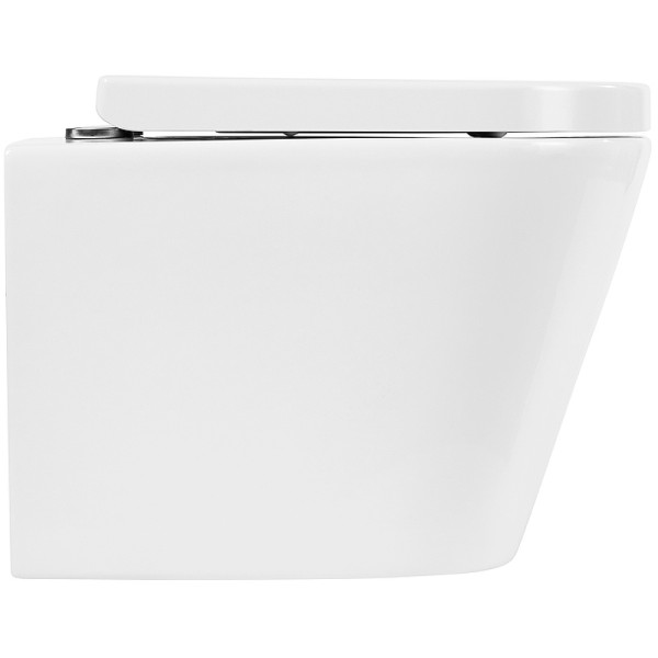 Унитаз подвесной BelBagno Flay-R безободковый (BB053CHR/BB865SC)