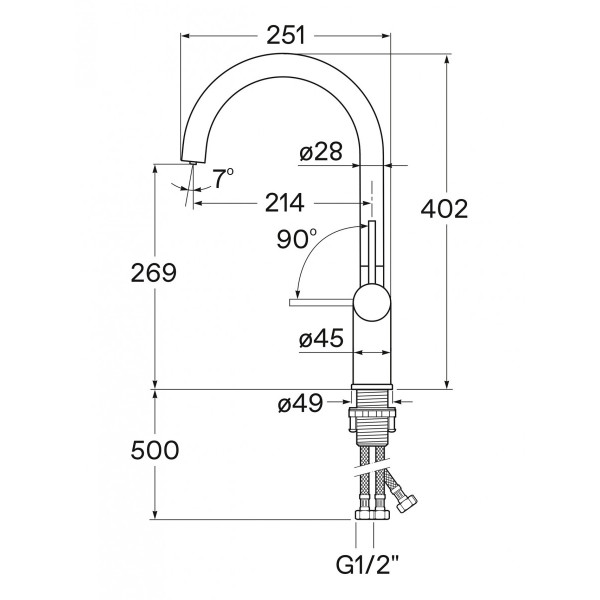 Смеситель для кухни Santek Энсо с переключателем на фильтр белый (WH5A43027B001) Смеситель для кухни Santek Энсо с переключателем на фильтр белый (WH5A43027B001)