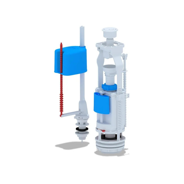 Арматура для смывного бачка АНИ (нижний подвод 1/2" (пластик), 2-уровня, кнопка пласт. белая эконом) АНИ пласт (WC3550) Арматура для смывного бачка АНИ (нижний подвод 1/2" (пластик), 2-уровня, кнопка пласт. белая эконом) АНИ пласт (WC3550)