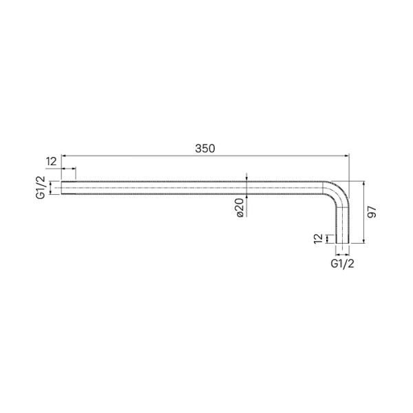 Кронштейн для верхнего душа Iddis Optima Home черный (001BB35i61)