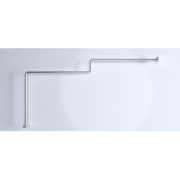 Карниз для ванны 1Marka Linea 165*85 Г-образный (хром) Карниз для ванны 1Marka Linea 165*85 Г-образный (хром)