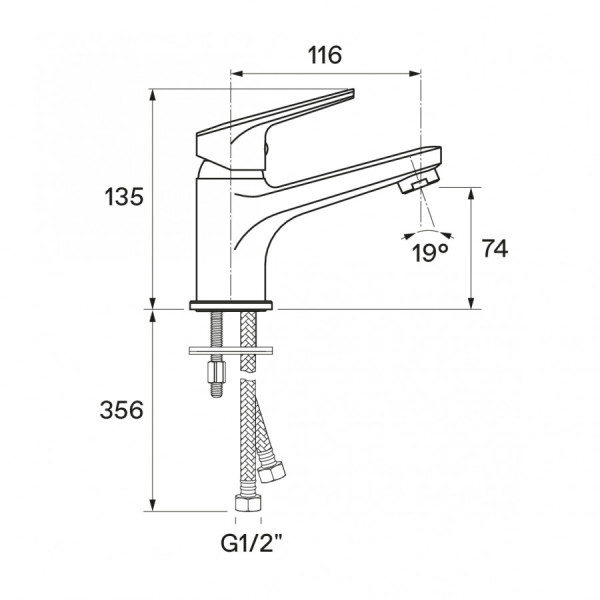 Смеситель для раковины Santek Кант хром (WH5A02002C001) Смеситель для раковины Santek Кант хром (WH5A02002C001)