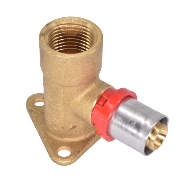 Водорозетка Tiemme 16х1/2" ВР H=52 мм. латунь (пресс, отступ 22,5 мм.) (1651021 / 1656CE)