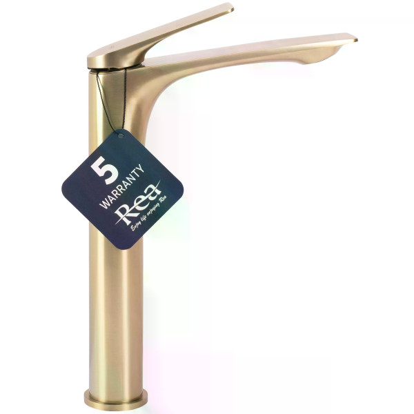 Смеситель для раковины Rea Avalon золото матовое (REA-B2705)