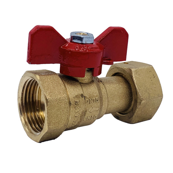 Кран Tiemme 3/4"x3/4" ВВ с накидной гайкой (2260001 / 2263R0505) Кран Tiemme 3/4"x3/4" ВВ с накидной гайкой (2260001 / 2263R0505)