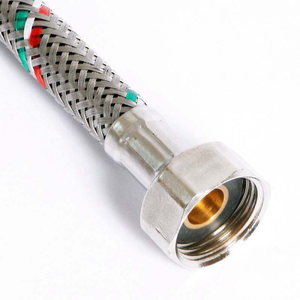 Подводка гибкая для смесителя Uni-Fitt 400 мм 1/2"*М10х1 DN 8 оплётка из нерж. стали (502S2804)