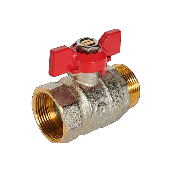 Кран 1 1/4" ВН шаровый Rommer (ГОСТ, красная бабочка) RBV-0004-2210232 Кран 1 1/4" ВН шаровый Rommer (ГОСТ, красная бабочка) RBV-0004-2210232