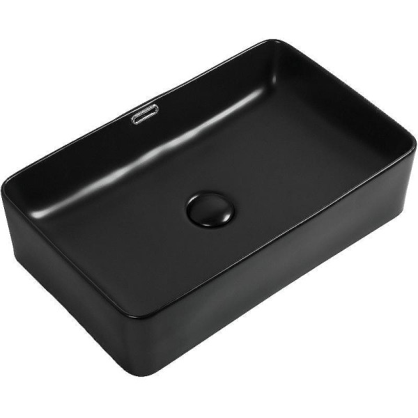 Раковина накладная Aquanet PERFECT-3-MB 55х35х14 черная матовая (273676)