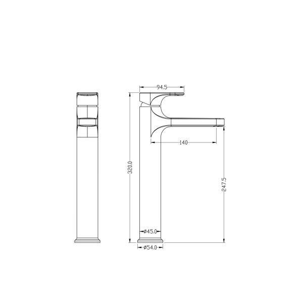 Смеситель для раковины Boheme Spectre белый (452-MW)