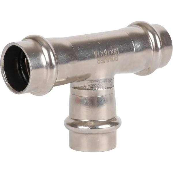 Тройник 18 Rommer из нержавеющей стали (пресс) (RSS-0013-000018) Тройник 18 Rommer из нержавеющей стали (пресс) (RSS-0013-000018)