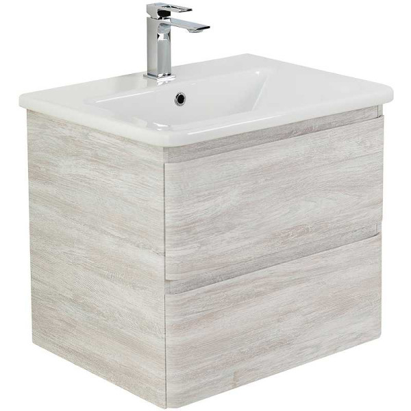 Тумба подвесная BelBagno Albano-CER 50 Rovere Vintage Bianco (ALBANO-CER-500-2C-SO-RVB)