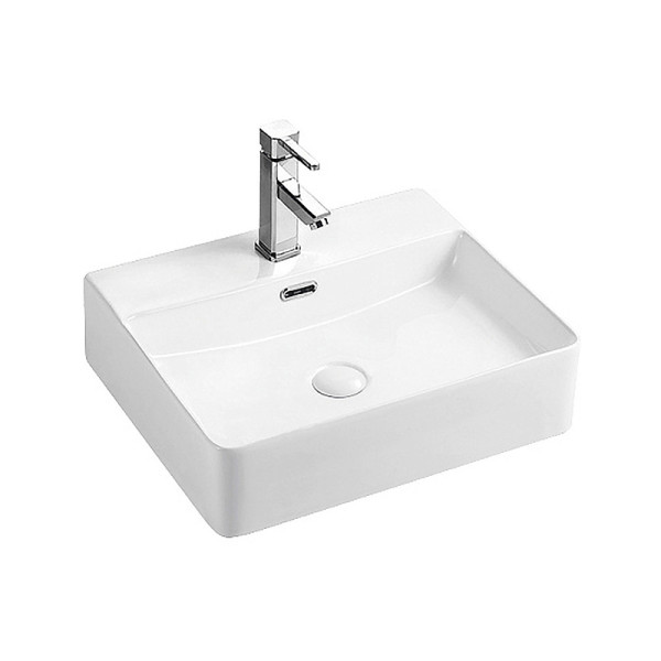 Раковина накладная Azario 50x42x12 белый матовый (AZ-2173-S-MW)