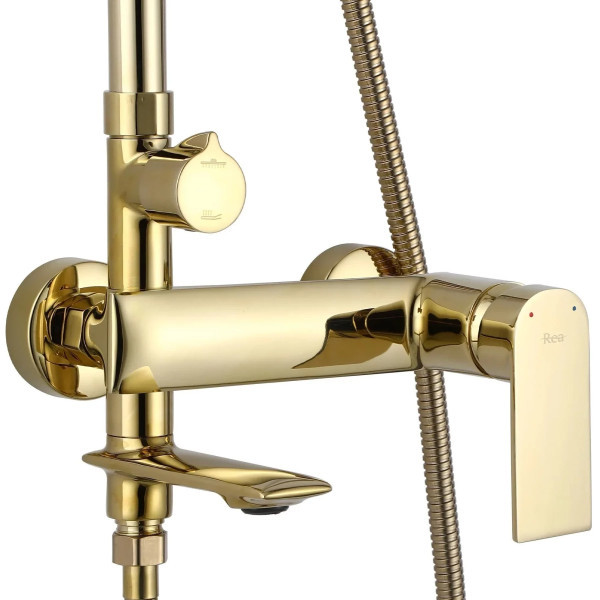 Душевая система с изливом Rea Veneta Gold (REA-P7842)