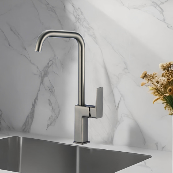 Смеситель для кухни Wesnaart Narcis оружейная сталь (NAR06-150GM-25432)