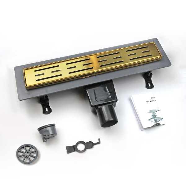 Душевой лоток RGW Drain Leo 600 золотой (60213060-06) Душевой лоток RGW Drain Leo 600 золотой (60213060-06)