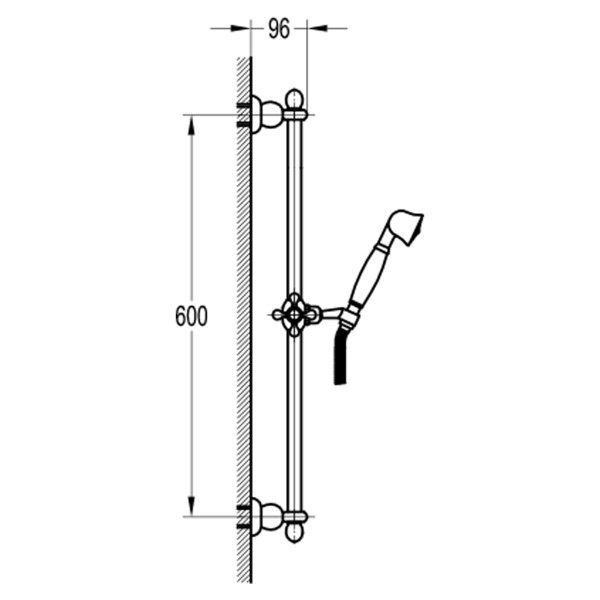 Душевой гарнитур Swedbe Terracotta терракота (темная бронза) (2560)