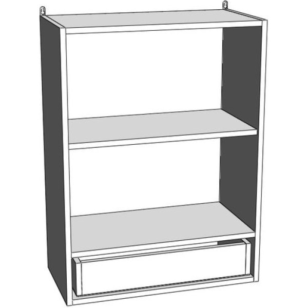Шкаф подвесной Melodia Дуб 60 80x60 белый (MFR79498WT) Шкаф подвесной Melodia Дуб 60 80x60 белый (MFR79498WT)