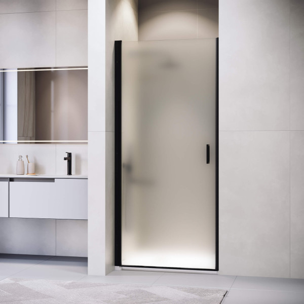 Душевая дверь RGW LE-003-B 61x195 стекло прозрачное, профиль черный (35120306-24)