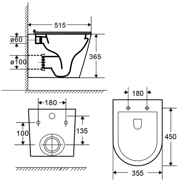 Унитаз подвесной Teramo безободковый с сиденьем микролифт 515x355x365 (AZ-0053-UQ3-MB) Унитаз подвесной Teramo безободковый с сиденьем микролифт 515x355x365 (AZ-0053-UQ3-MB)