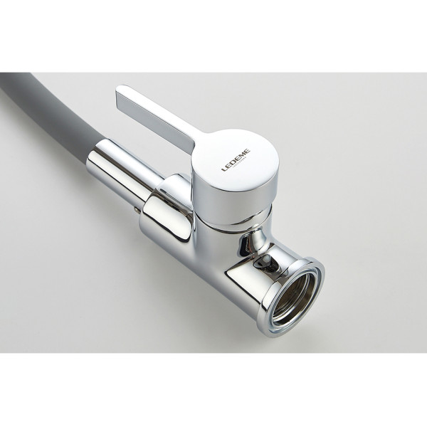 Смеситель для кухни Ledeme с гибким изливом (L4898-9) Смеситель для кухни Ledeme с гибким изливом (L4898-9)