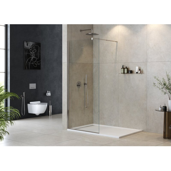 Душевая перегородка Cezares Liberta 70x195 стекло прозрачное, профиль хром (LIBERTA-L-1-70-C-Cr)