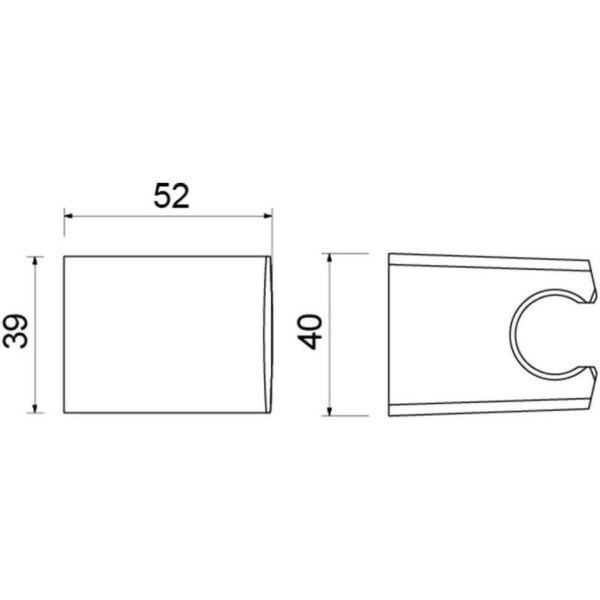 Держатель ручного душа Aquatek черный матовый (AQ2403MB)
