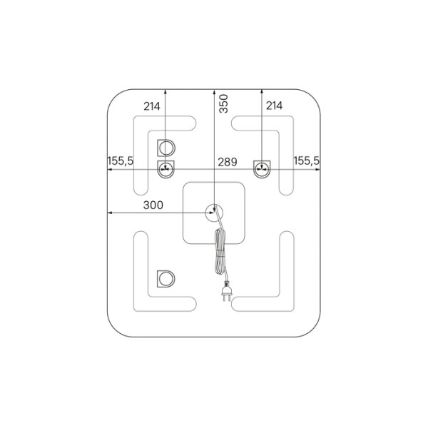 Зеркало с подсветкой Iddis Edifice 70x60 (ЗЛП108)
