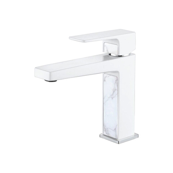 Смеситель для раковины Ledeme белый (L1073W)