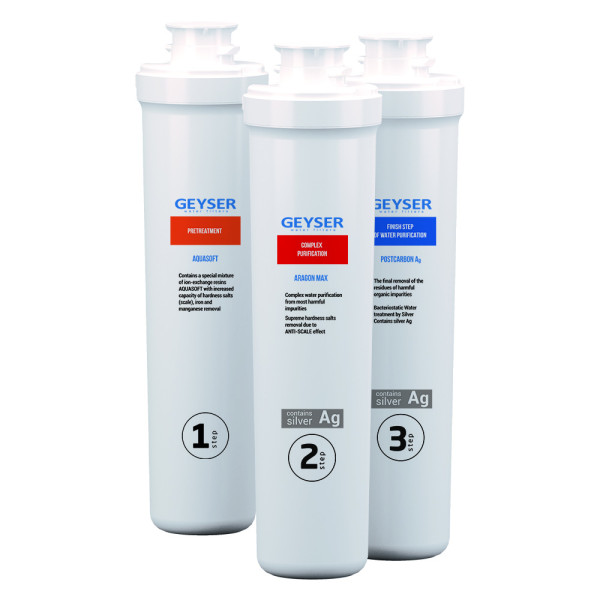 Комплект сменных картриджей для Гейзер Смарт Макс (50102) Комплект сменных картриджей для Гейзер Смарт Макс (50102)