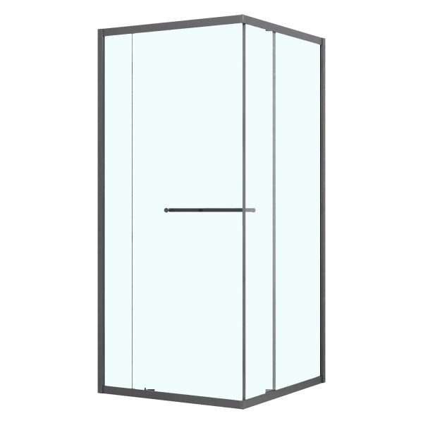 Душевой уголок Azario Monako 90x90x195 стекло прозрачное, профиль графит матовый (AZ-L47-90-MGR-CL)