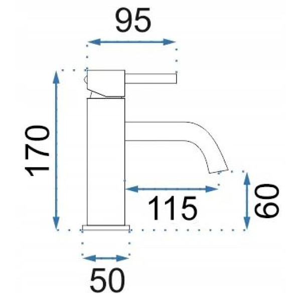 Смеситель для раковины REA Lungo white (REA-B4401)