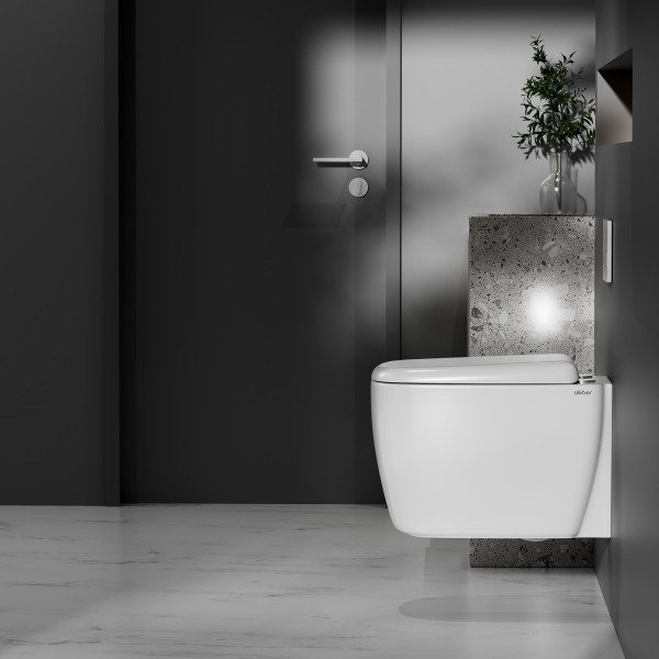 Унитаз подвесной Abber Bequem 360x520x350 белый (AC1217) Унитаз подвесной Abber Bequem 360x520x350 белый (AC1217)