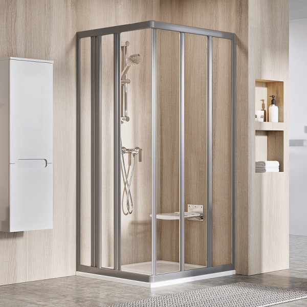 Дверь душевая Ravak Supernova 79x198 стекло прозрачное, профиль сатин (15V40UR2Z1)