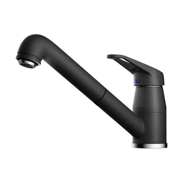 Смеситель для кухни Omoikiri Tateyama-S-BL черный, вытяжной излив (4994136) Смеситель для кухни Omoikiri Tateyama-S-BL черный, вытяжной излив (4994136)